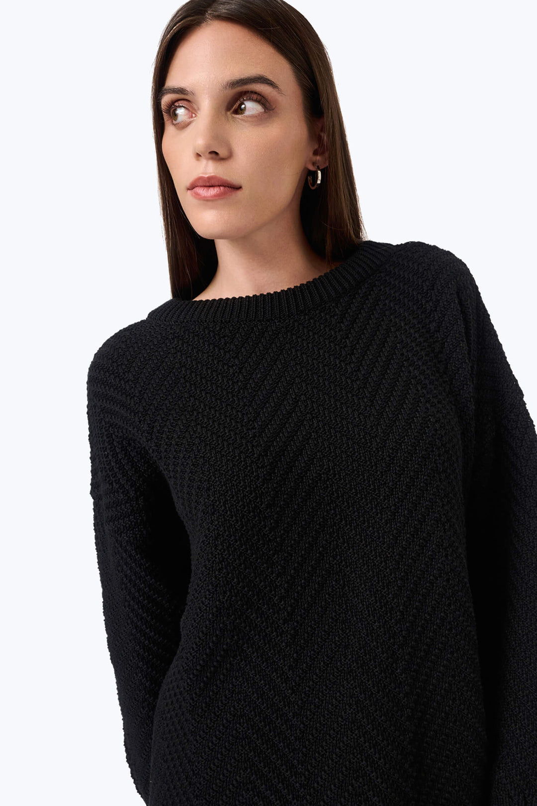 Knitted chevron sweater
