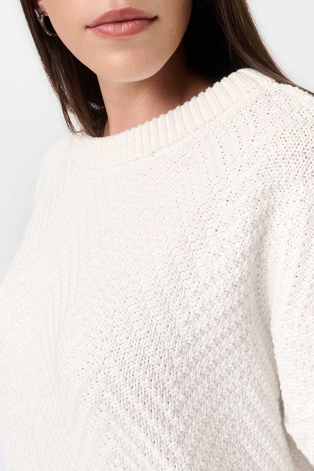 Knitted chevron sweater