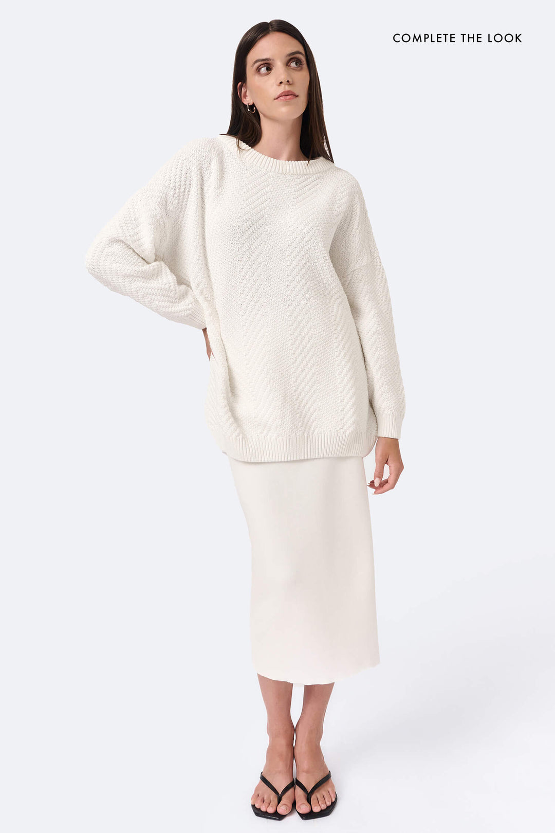 Knitted chevron sweater