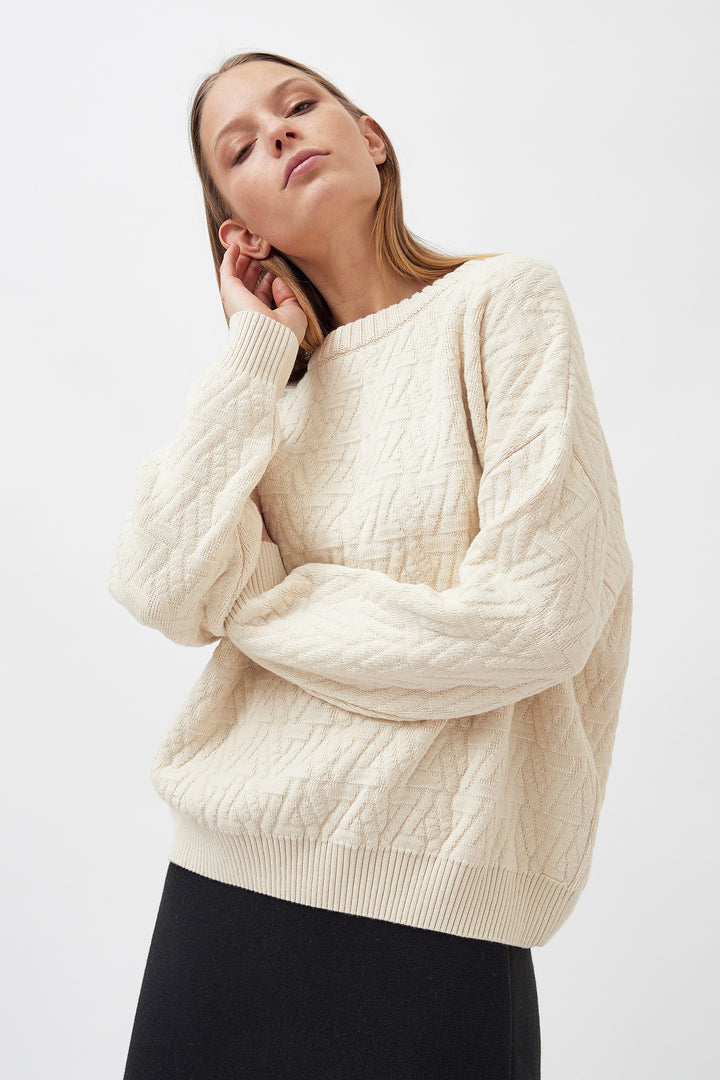 Knitted triangle sweater