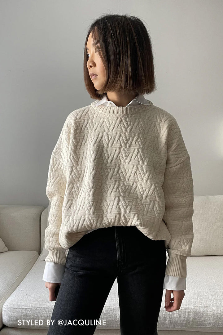 Knitted triangle sweater